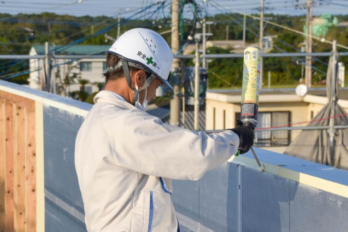 福岡県福岡市東区11　注文住宅建築現場リポート⑤　～上棟式２日目・午後〜