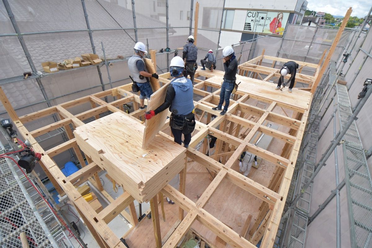 福岡県糟屋郡志免町05　注文住宅建築現場リポート③　～上棟式・前編～