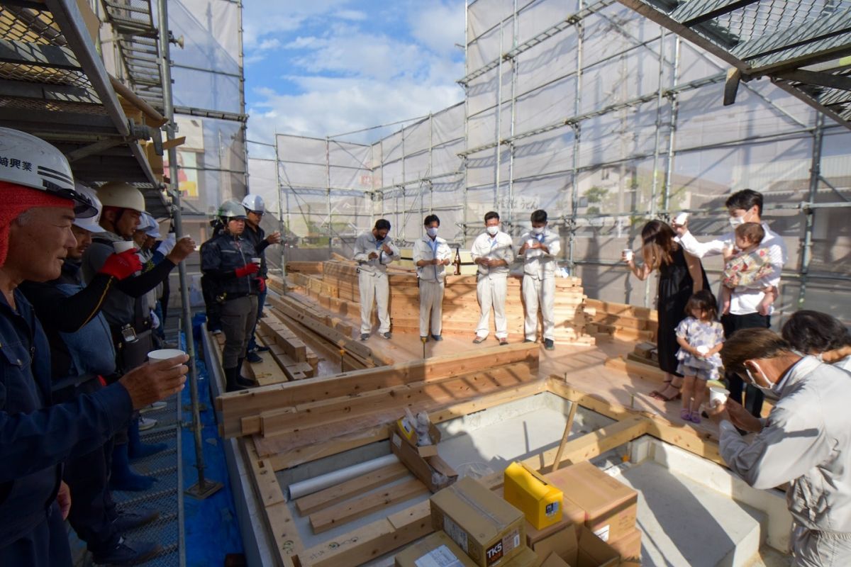 「糟屋郡志免町05」注文住宅現場リポート③【上棟式】