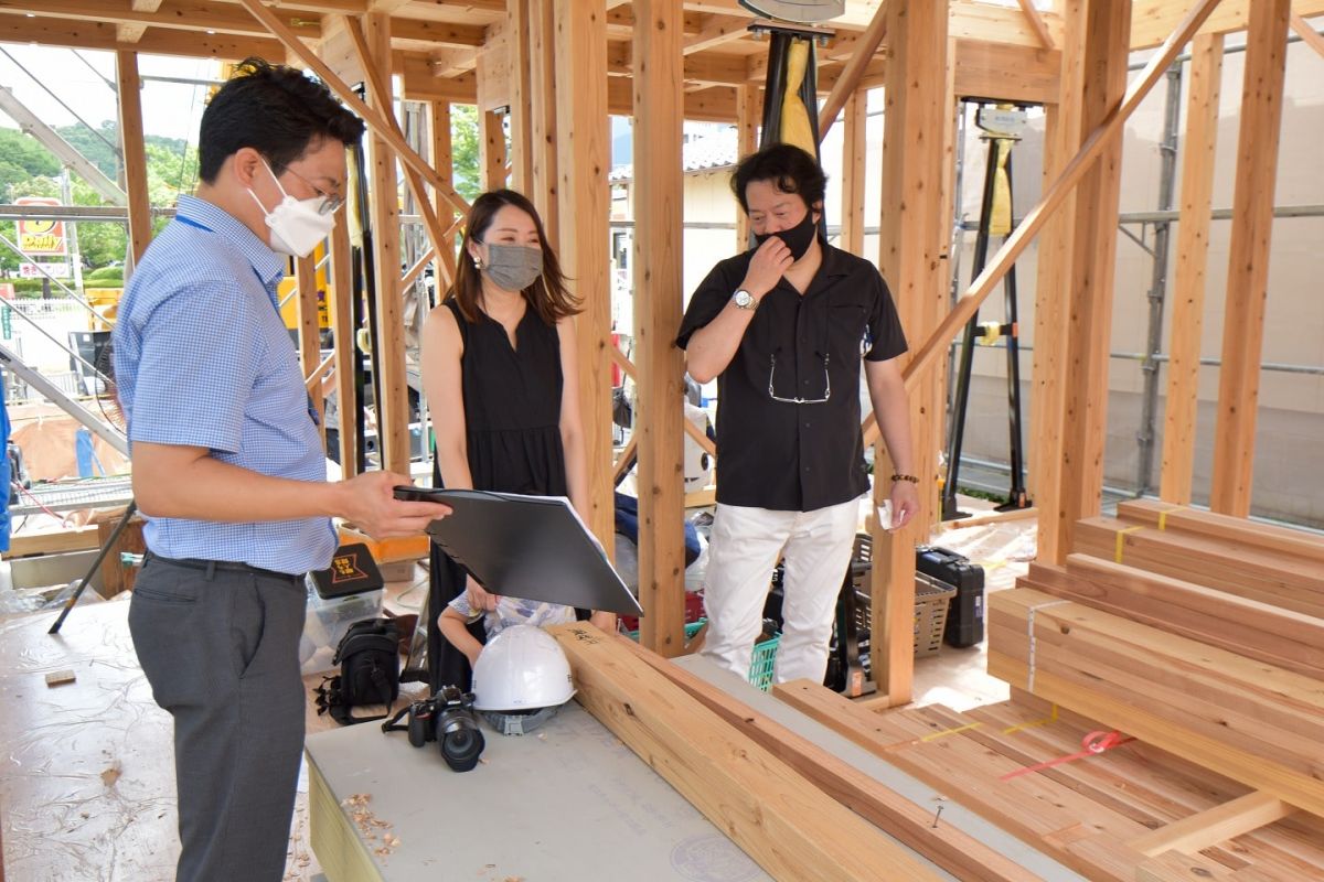 福岡県糟屋郡志免町05　注文住宅建築現場リポート③　～上棟式・前編～