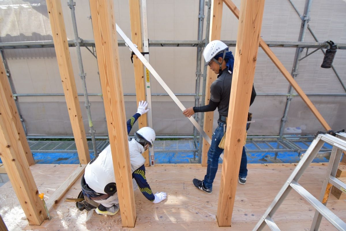 福岡県糟屋郡志免町05　注文住宅建築現場リポート③　～上棟式・前編～