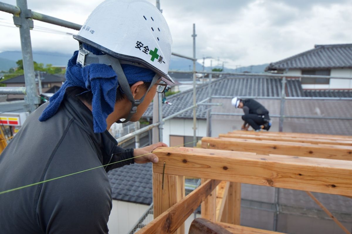 福岡県糟屋郡志免町05　注文住宅建築現場リポート③　～上棟式・前編～