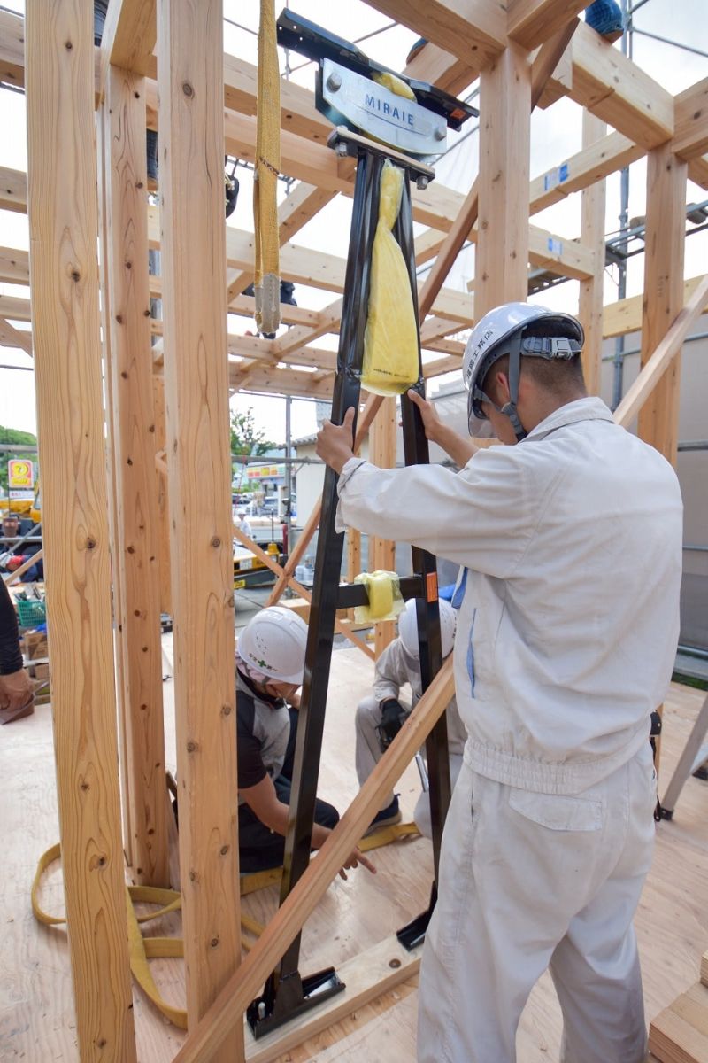 福岡県糟屋郡志免町05　注文住宅建築現場リポート③　～上棟式・前編～