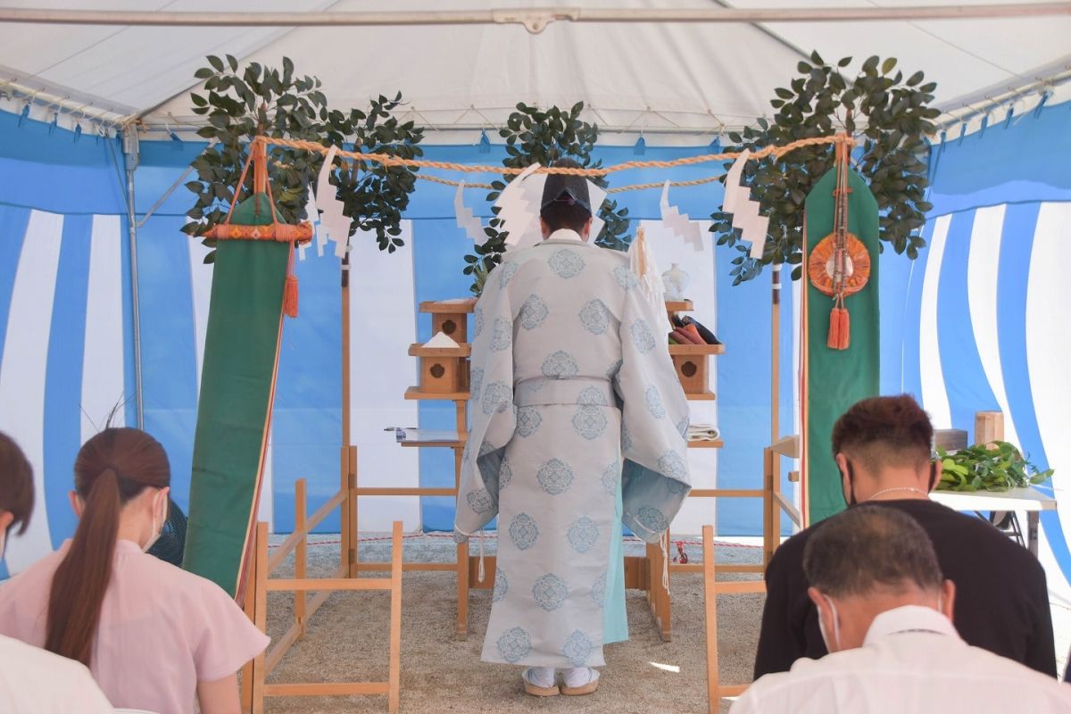 「田川郡香春町01」注文住宅現場リポート①【地鎮祭】