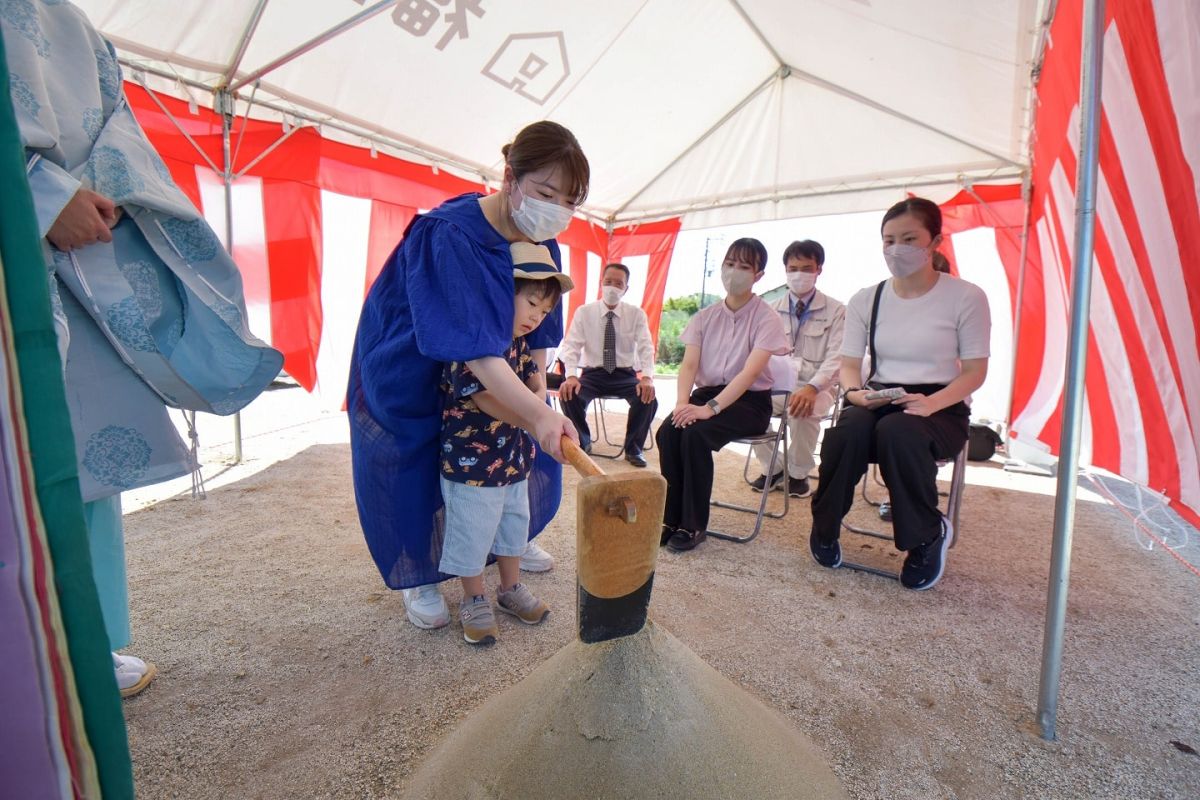 「田川郡香春町01」注文住宅現場リポート①【地鎮祭】