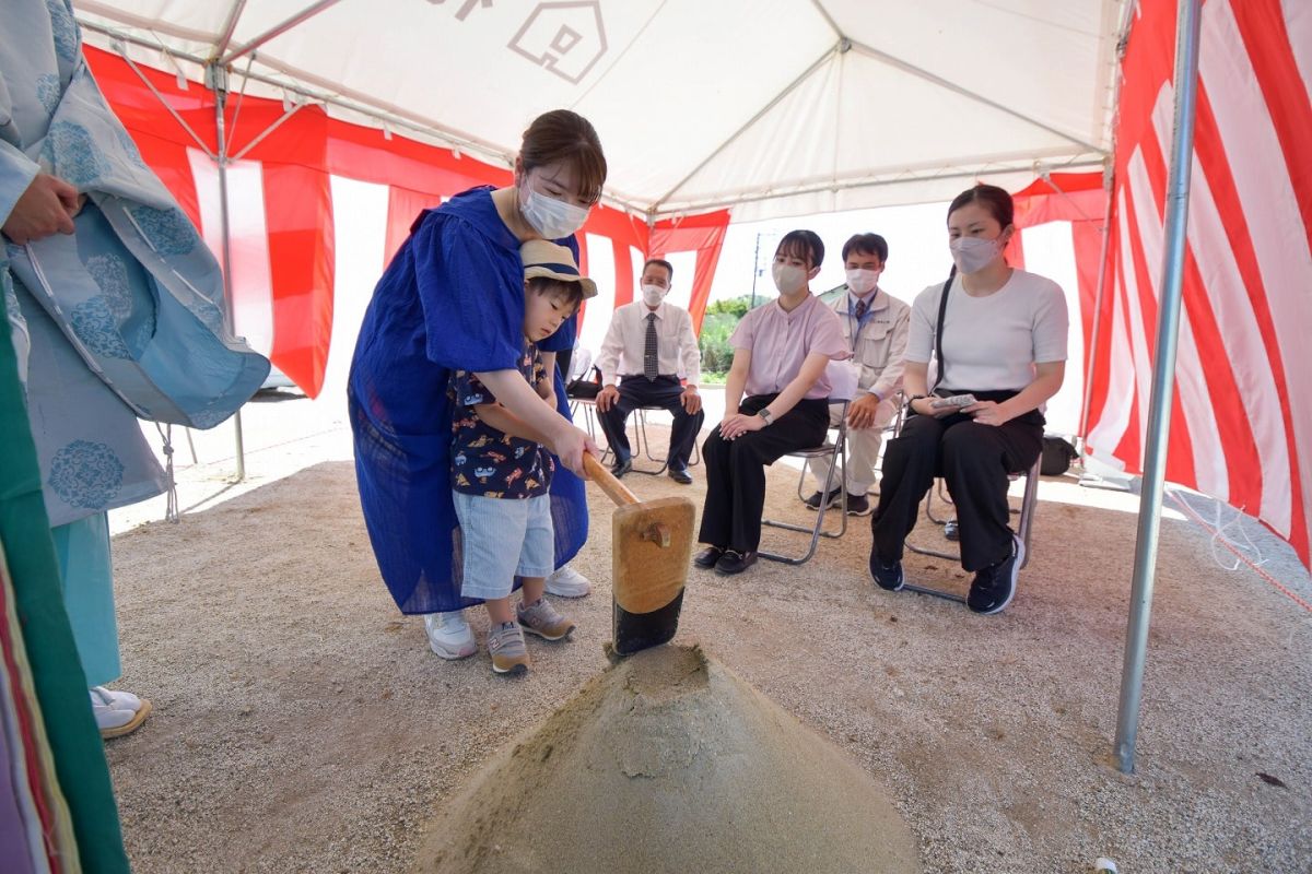 「田川郡香春町01」注文住宅現場リポート①【地鎮祭】