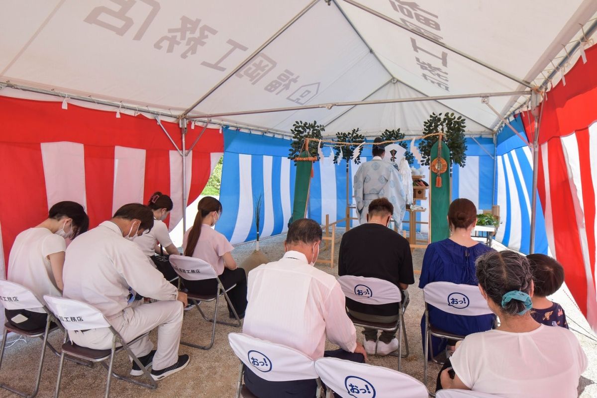 「田川郡香春町01」注文住宅現場リポート①【地鎮祭】