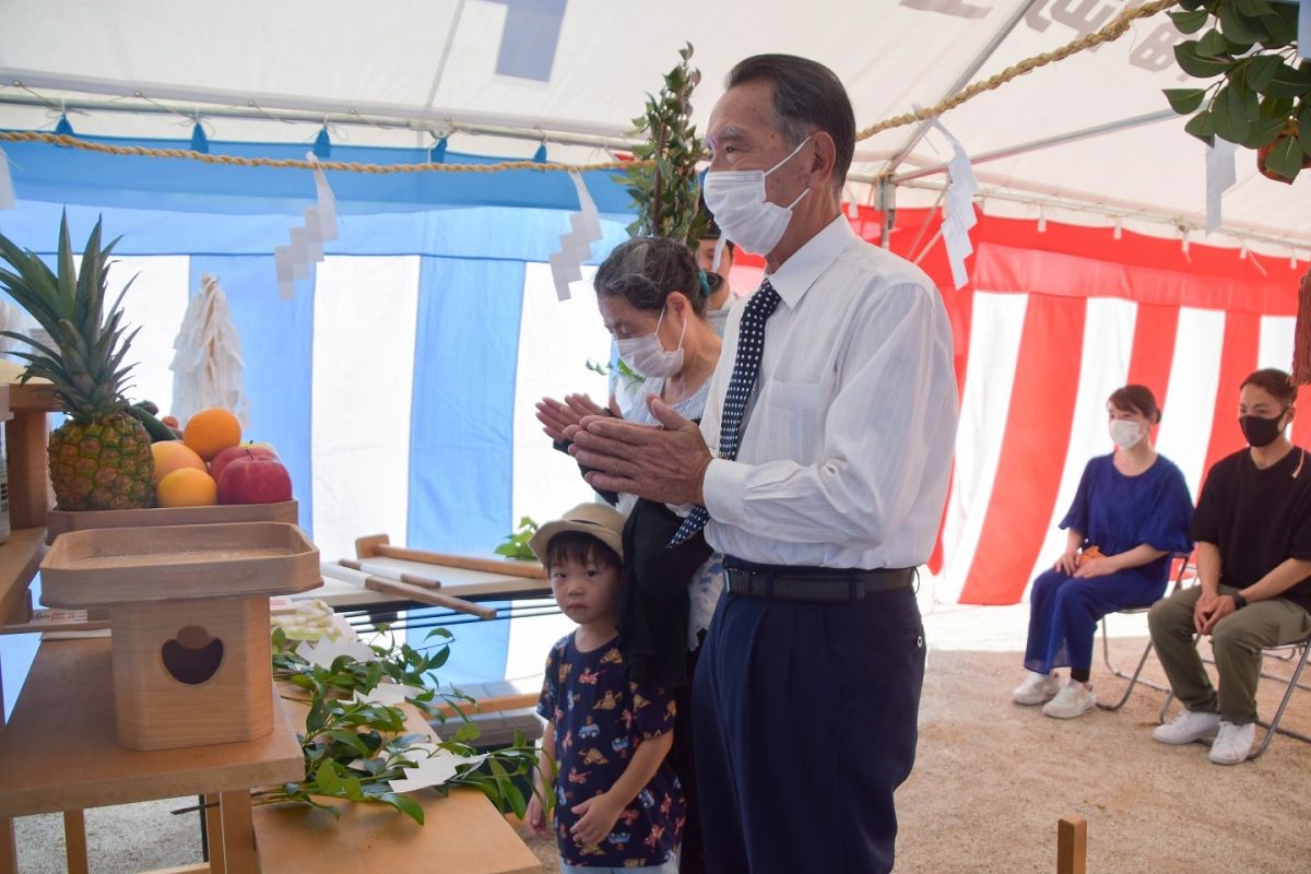 「田川郡香春町01」注文住宅現場リポート①【地鎮祭】