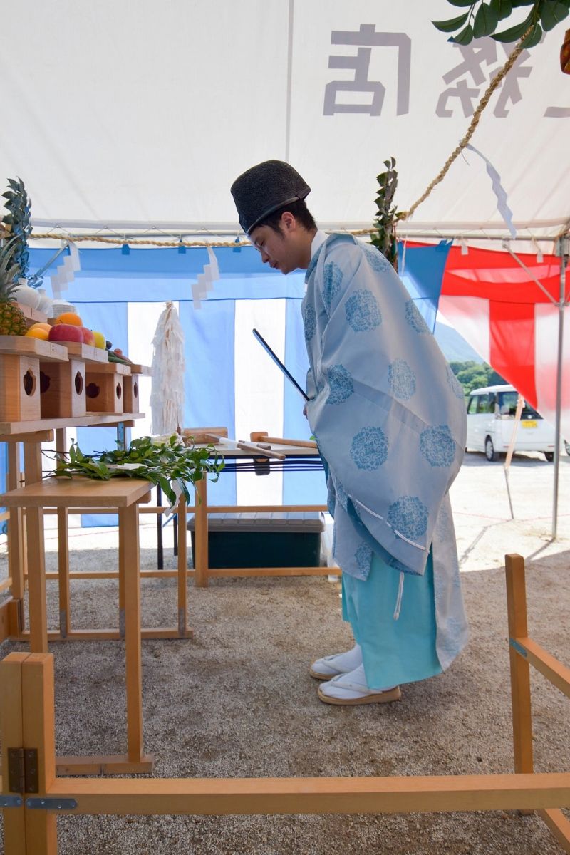 「田川郡香春町01」注文住宅現場リポート①【地鎮祭】