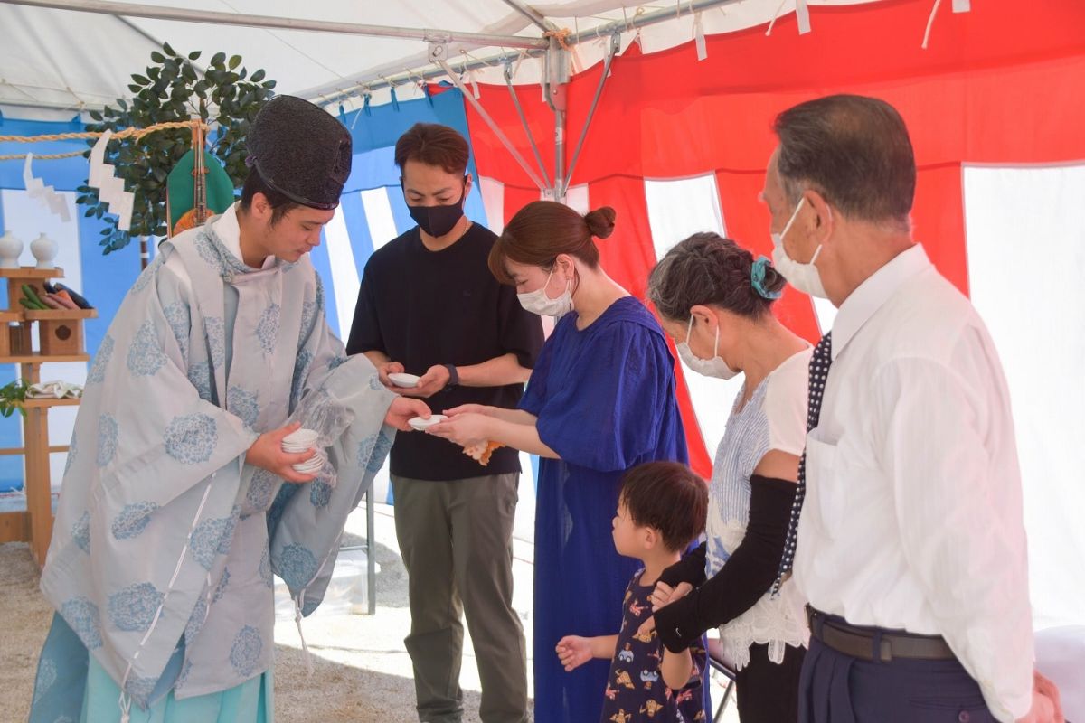 「田川郡香春町01」注文住宅現場リポート①【地鎮祭】
