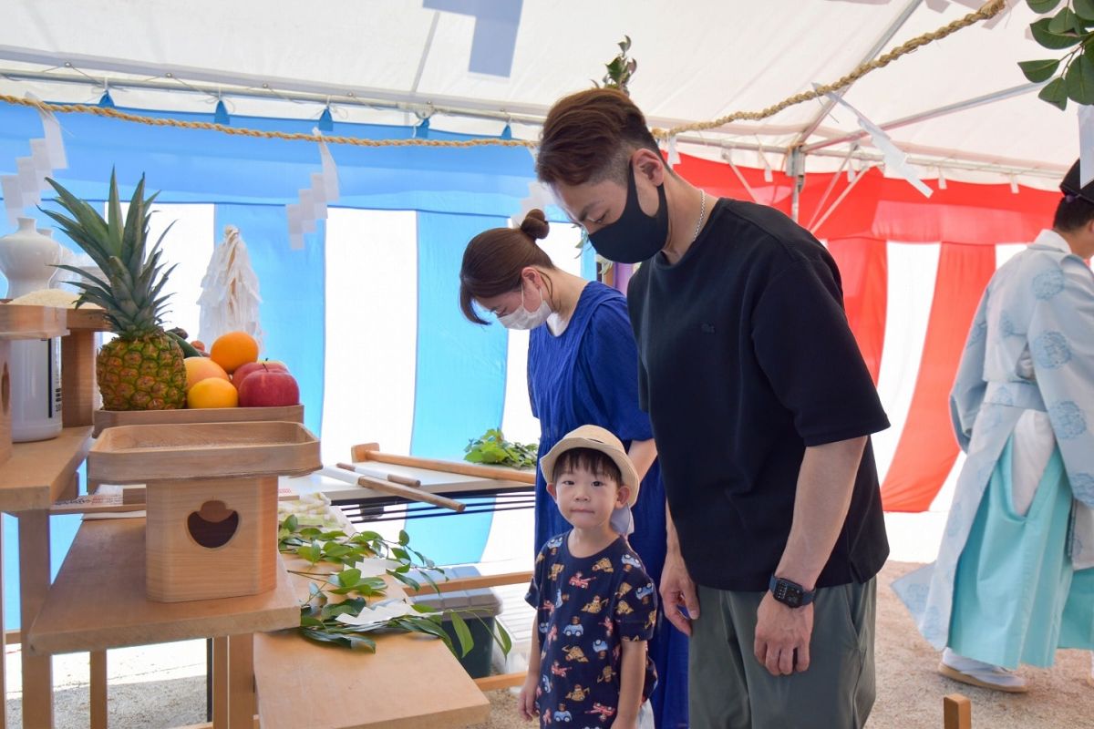 「田川郡香春町01」注文住宅現場リポート①【地鎮祭】