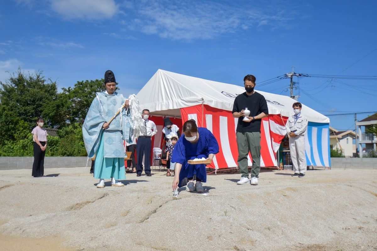 福岡県田川郡香春町01　注文住宅建築現場リポート①　～地鎮祭～