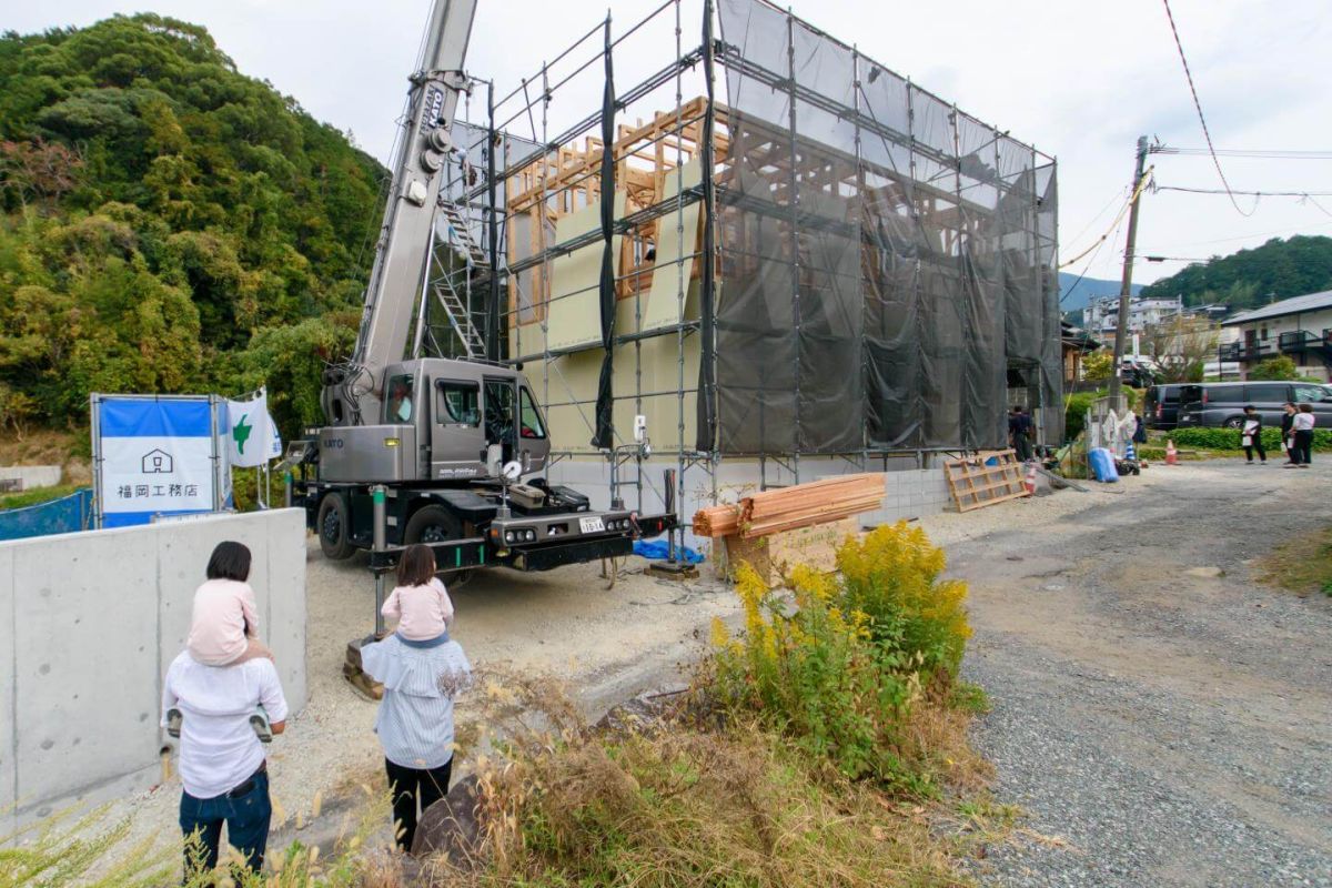 福岡県糟屋郡須恵町04　注文住宅建築現場リポート③　～上棟式～