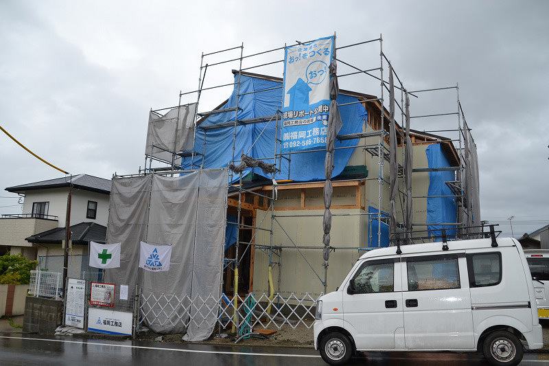 福岡県糟屋郡志免町02　注文住宅建築現場リポート⑦