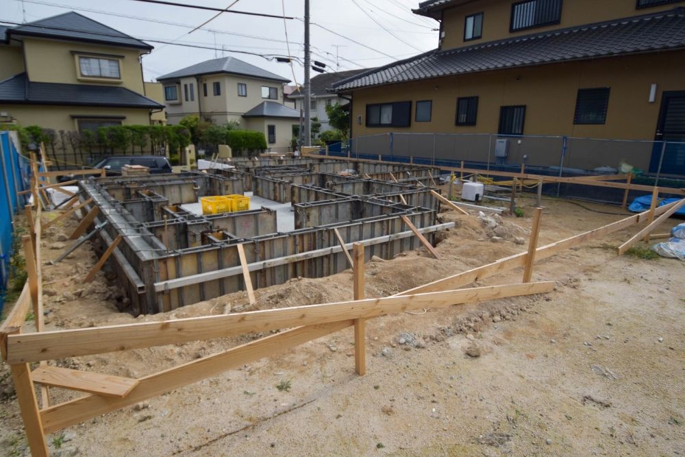 福岡県太宰府市09　注文住宅建築現場リポート①　～基礎工事・立ち上がりコンクリート～