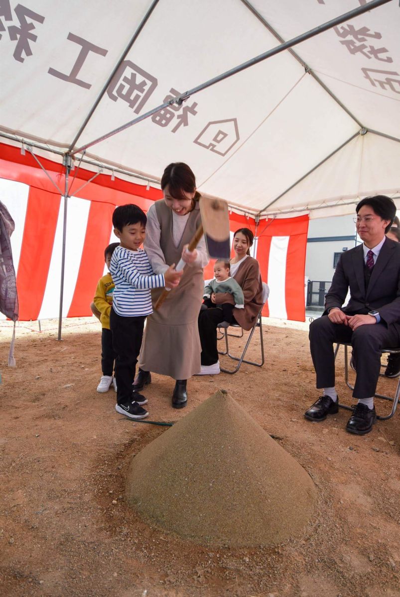 福岡県大野城市大城01　注文住宅建築現場リポート①　～地鎮祭～