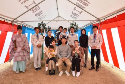 「大野城市大城01」注文住宅現場リポート①【地鎮祭】