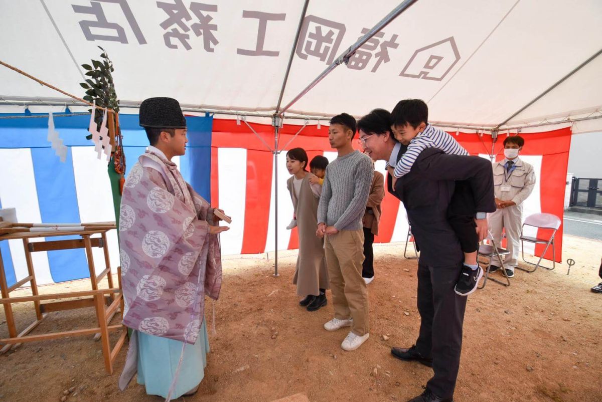 福岡県大野城市大城01　注文住宅建築現場リポート①　～地鎮祭～