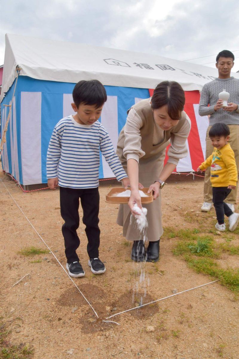 福岡県大野城市大城01　注文住宅建築現場リポート①　～地鎮祭～