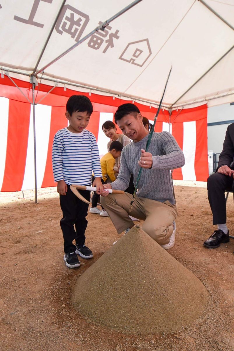 福岡県大野城市大城01　注文住宅建築現場リポート①　～地鎮祭～