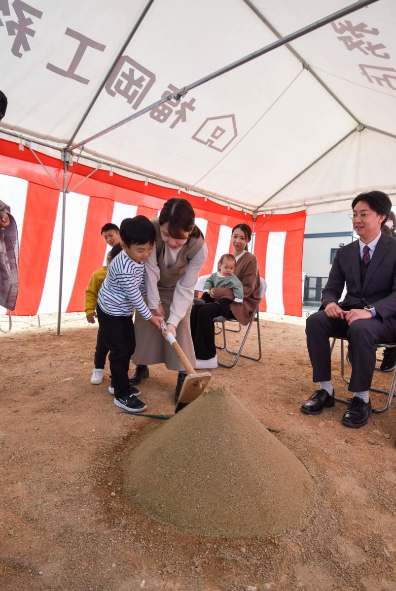 福岡県大野城市大城01　注文住宅建築現場リポート①　～地鎮祭～