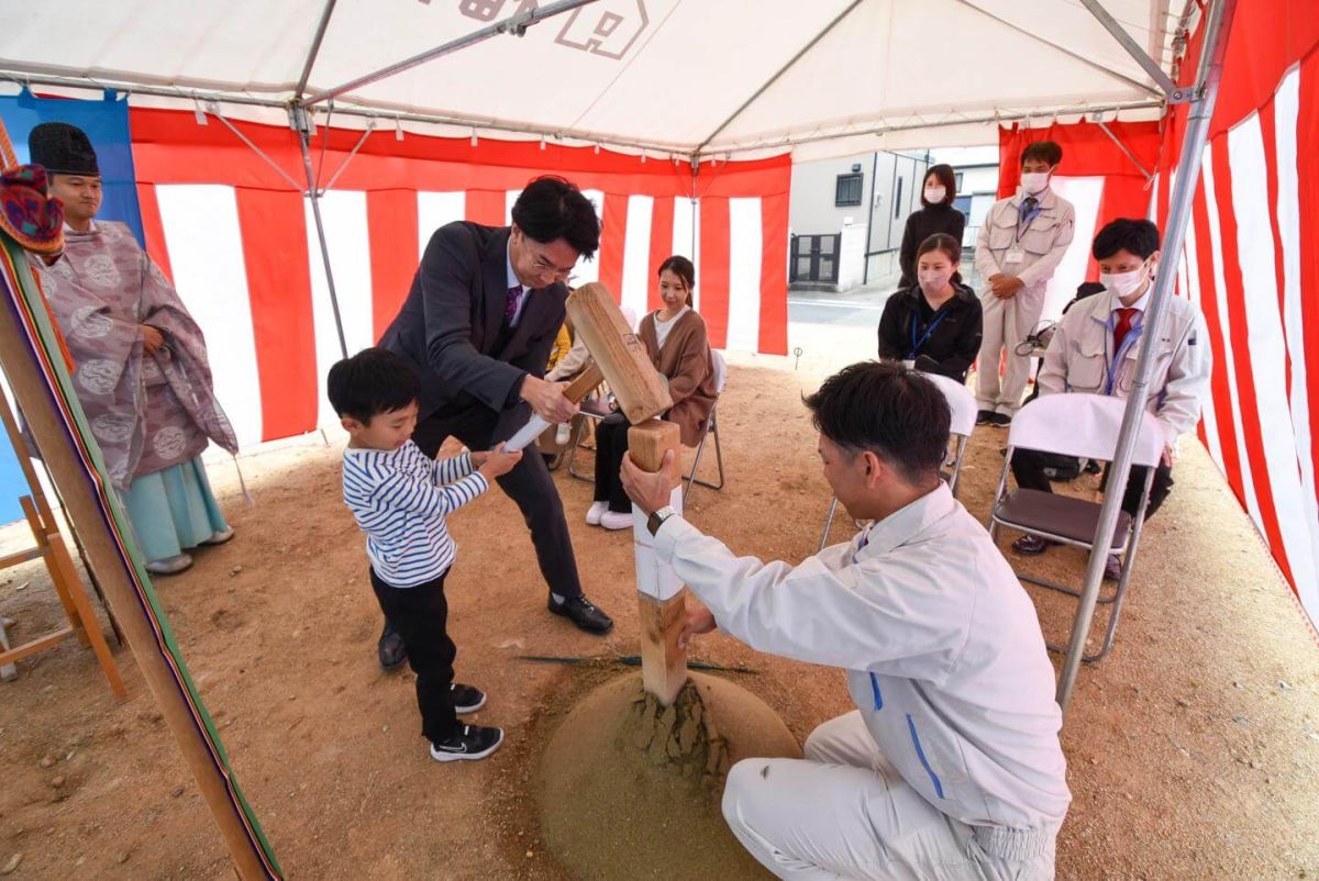 福岡県大野城市大城01　注文住宅建築現場リポート①　～地鎮祭～