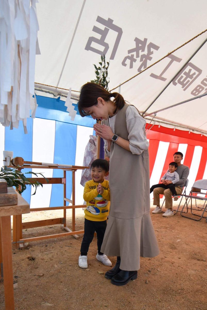 福岡県大野城市大城01　注文住宅建築現場リポート①　～地鎮祭～