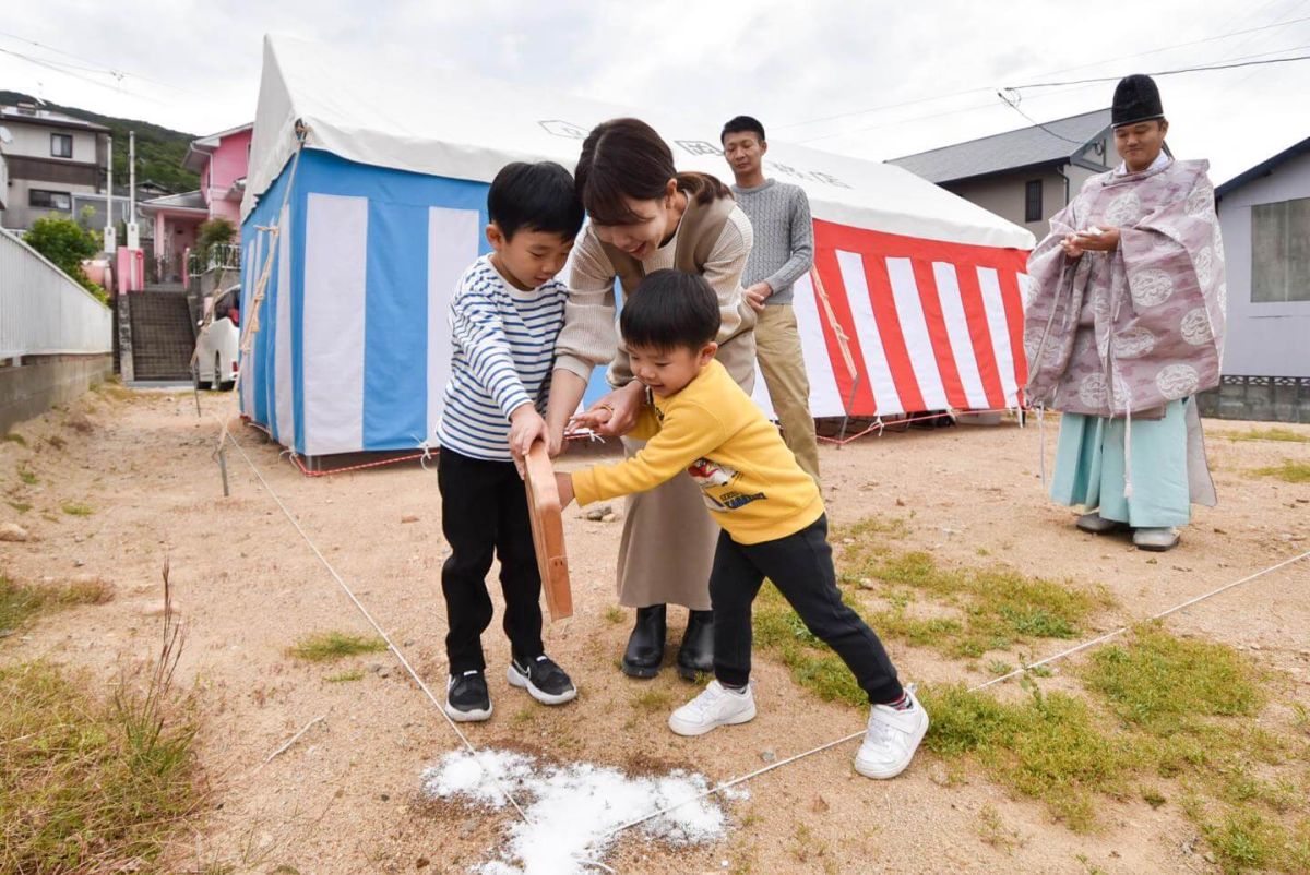 福岡県大野城市大城01　注文住宅建築現場リポート①　～地鎮祭～