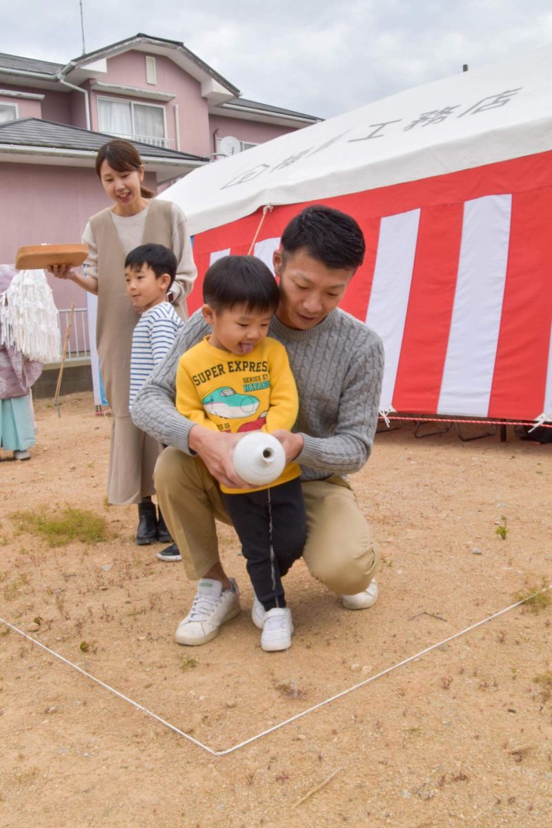 福岡県大野城市大城01　注文住宅建築現場リポート①　～地鎮祭～