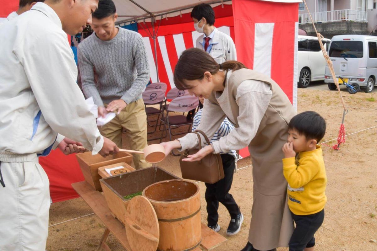 福岡県大野城市大城01　注文住宅建築現場リポート①　～地鎮祭～