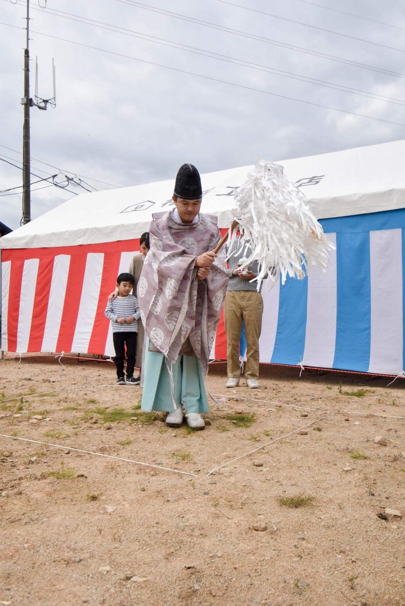 福岡県大野城市大城01　注文住宅建築現場リポート①　～地鎮祭～