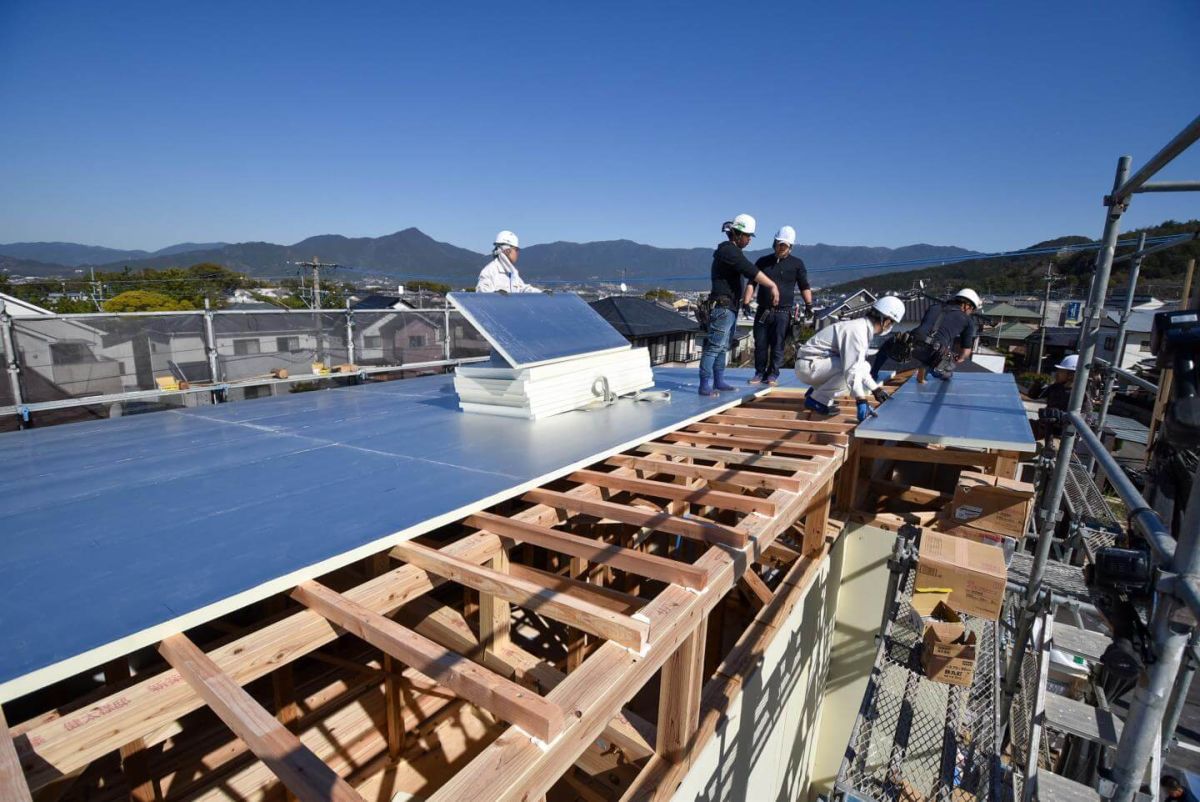 福岡県糟屋郡志免町07　注文住宅建築現場リポート④　～上棟式・後編～