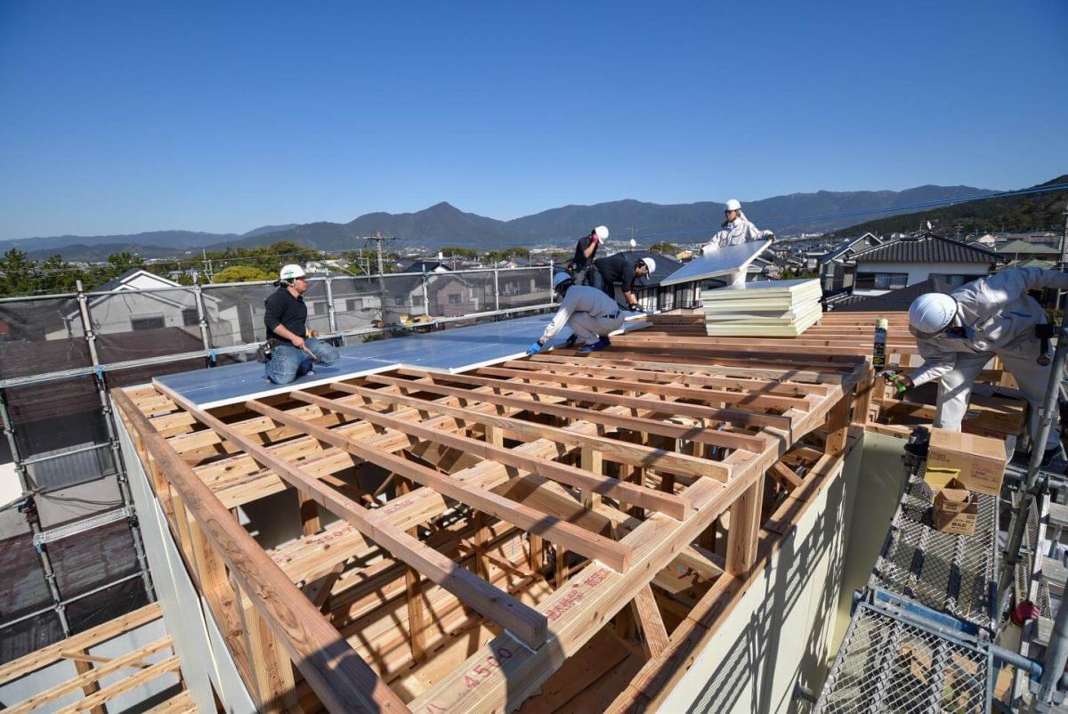 福岡県糟屋郡志免町07　注文住宅建築現場リポート④　～上棟式・後編～