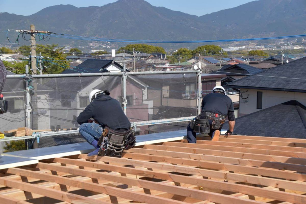 福岡県糟屋郡志免町07　注文住宅建築現場リポート④　～上棟式・後編～