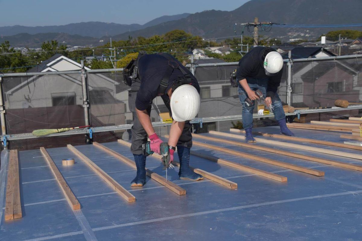 福岡県糟屋郡志免町07　注文住宅建築現場リポート④　～上棟式・後編～