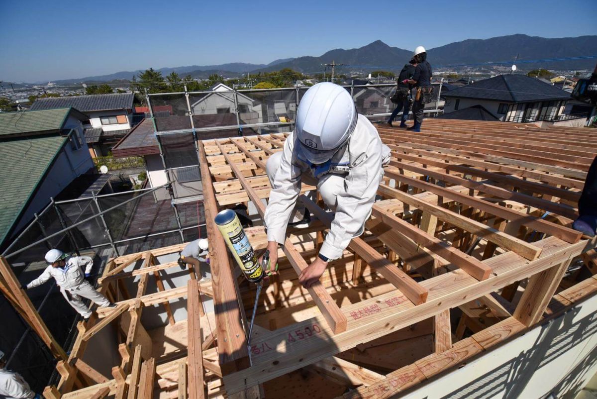 福岡県糟屋郡志免町07　注文住宅建築現場リポート④　～上棟式・後編～