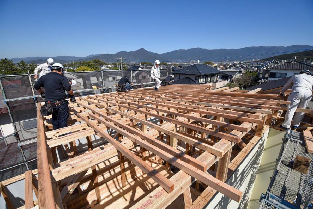 福岡県糟屋郡志免町07　注文住宅建築現場リポート④　～上棟式・後編～