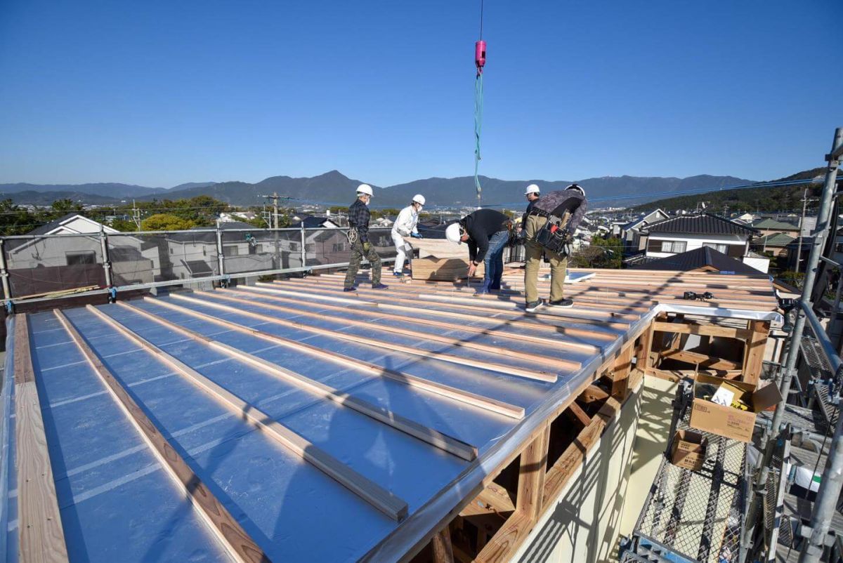 福岡県糟屋郡志免町07　注文住宅建築現場リポート④　～上棟式・後編～