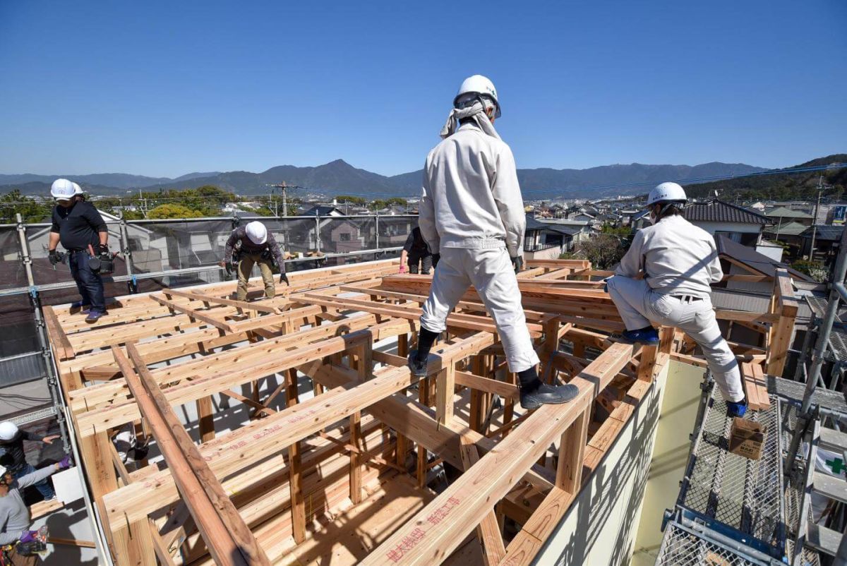 福岡県糟屋郡志免町07　注文住宅建築現場リポート④　～上棟式・後編～