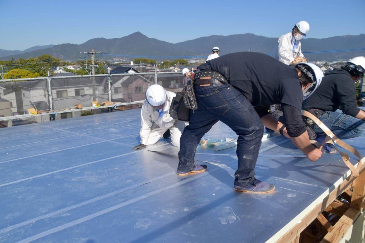 福岡県糟屋郡志免町07　注文住宅建築現場リポート④　～上棟式・後編～