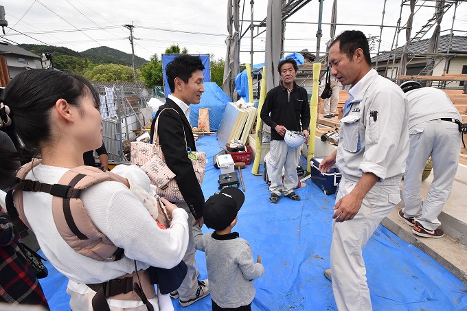 福岡県糟屋郡宇美町02　注文住宅建築現場リポート⑤　～上棟式～