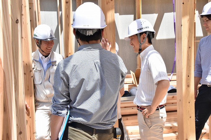 福岡県糟屋郡宇美町02　注文住宅建築現場リポート⑤　～上棟式～