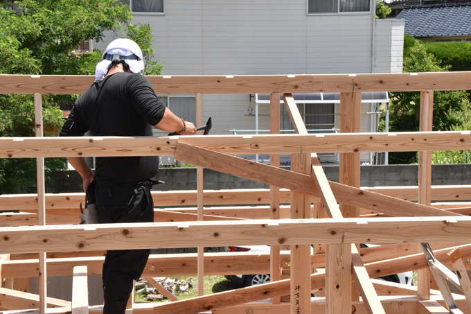 「糟屋郡宇美町02」注文住宅現場リポート⑤【上棟式】