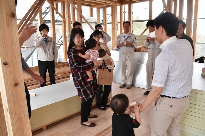 「糟屋郡宇美町02」注文住宅現場リポート⑤【上棟式】