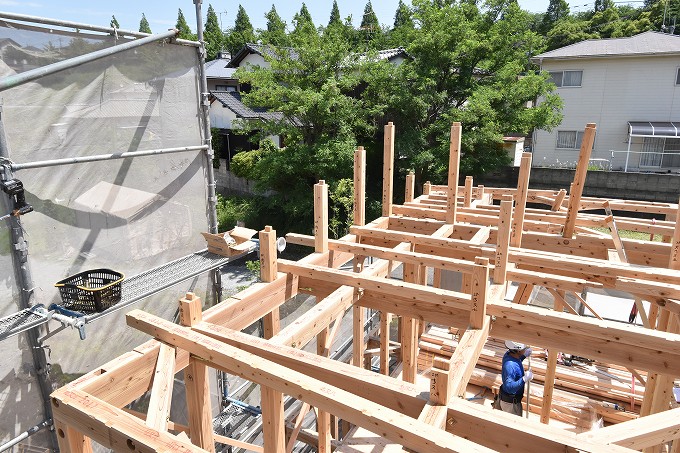 「糟屋郡宇美町02」注文住宅現場リポート⑤【上棟式】