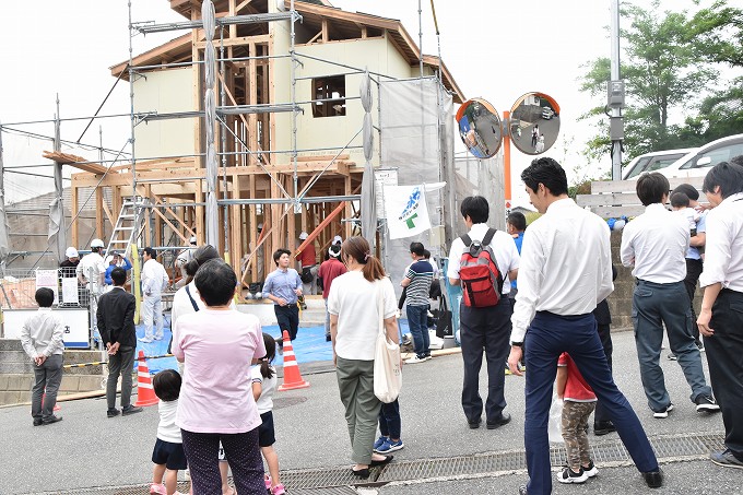 福岡県糟屋郡宇美町02　注文住宅建築現場リポート⑤　～上棟式～