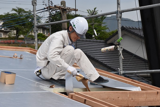 福岡県糟屋郡宇美町02　注文住宅建築現場リポート⑤　～上棟式～