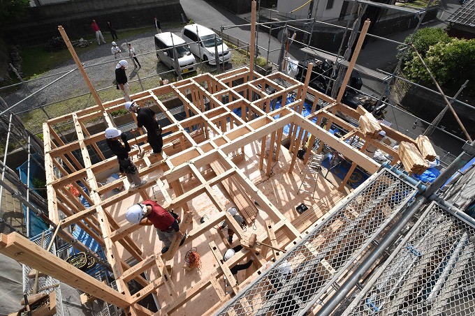 「糟屋郡宇美町02」注文住宅現場リポート⑤【上棟式】