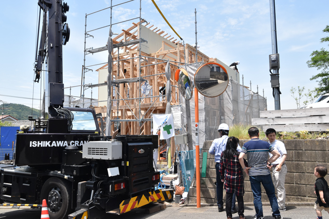 福岡県糟屋郡宇美町02　注文住宅建築現場リポート⑤　～上棟式～