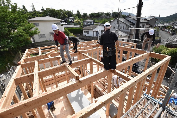 「糟屋郡宇美町02」注文住宅現場リポート⑤【上棟式】